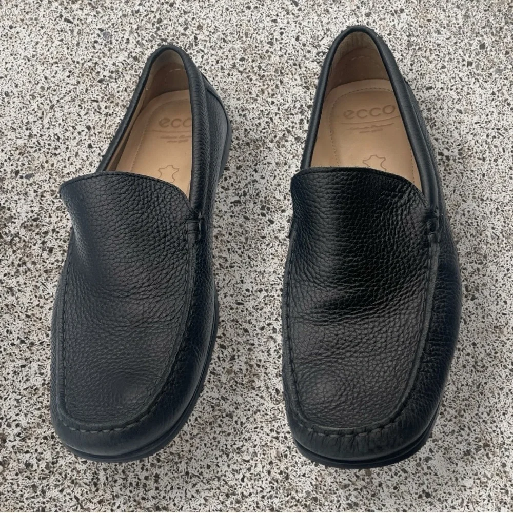 ECCO Men's Black Driving Loafers